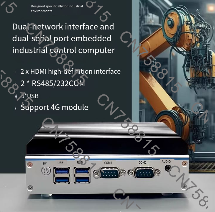 Fanless Industrial Pc Rs485 Core I7 - デュアルLAN/シリアルRS485、ファンレス完全密閉型組込みホスト産業用PC - クアッドコアN100/J1900/J6412、第12世代I3/i5/i7