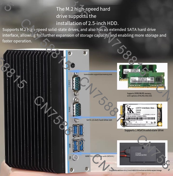 デュアルLAN/シリアルRS485、ファンレス完全密閉型組込 - Fanless Industrial Pc Rs485 Core I7 のレビューと価格